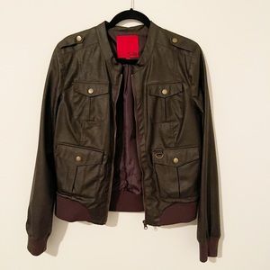 548 Faux Leather Jacket